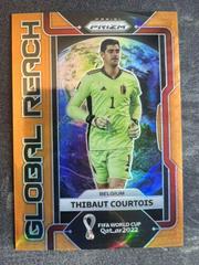 Thibaut Courtois [Orange] Soccer Cards 2022 Panini Prizm World Cup Global Reach Prices