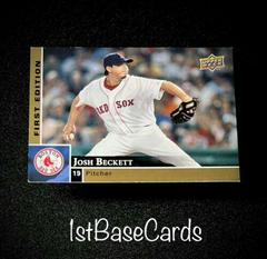 Josh Beckett Baseball Cards 2009 Upper Deck First Edition Prices