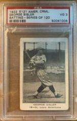 George Sisler [Batting] Baseball Cards 1922 E121 American Caramel Series of 120 Prices