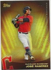 Jose Ramirez [Yellow Glitter] #129 Baseball Cards 2022 Topps X Steve Aoki Prices