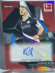 Fabian Klos [Red Refractor] Soccer Cards 2020 Topps Finest Bundesliga Autographs Prices