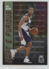Ray Allen #FF09 Basketball Cards 2001 Topps Chrome Fast & Furious Prices