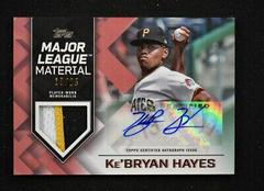 Ke'Bryan Hayes [Red] Baseball Cards 2022 Topps Update Major League Material Autographs Prices