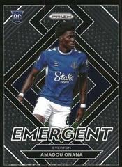 Amadou Onana #16 Soccer Cards 2022 Panini Prizm Premier League Emergent Prices