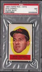 Dick Farrell [Blank Back] Baseball Cards 1963 Topps Peel Offs Prices