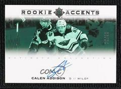 Calen Addison #RA-AD Hockey Cards 2021 Ultimate Collection Rookie Accents Autograph Prices