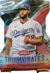 Clayton Kershaw [Red] Baseball Cards 2023 Stadium Club Triumvirates Prices