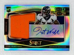 Javonte Williams #PS-JWI Football Cards 2021 Panini Select Prime Selections Signatures Prices