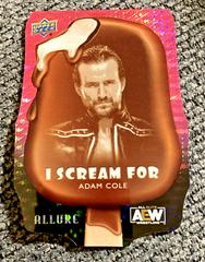 Adam Cole [Pink] Wrestling Cards 2022 Upper Deck Allure AEW I Scream For Prices