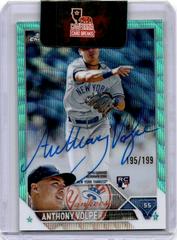 Anthony Volpe [Aqua Wave] Baseball Cards 2023 Topps Chrome Rookie Autographs Prices