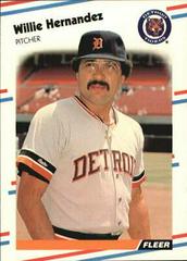 Willie Hernandez #58 Baseball Cards 1988 Fleer Glossy Prices