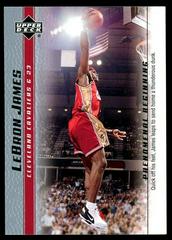 LeBron James [2007 Cleveland National] #18 Basketball Cards 2003 Upper Deck Phenomenal Beginning Prices