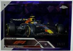 Sergio Perez [Purple Refractor] #103 Racing Cards 2023 Topps Chrome Formula 1 Prices