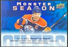 Connor McDavid #MS-11 Hockey Cards 2023 Upper Deck Monster Season Prices