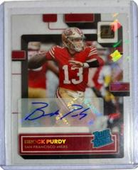 Brock Purdy [Autograph Holo RR Logo] #99 Football Cards 2022 Panini Clearly Donruss Prices