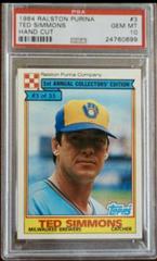 Ted Simmons #3 Baseball Cards 1984 Ralston Purina Prices