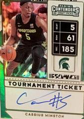 Cassius Winston [Tournament Autograph] Basketball Cards 2020 Panini Contenders Draft Picks Prices