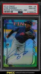 Jose Ramirez [Refractor] Baseball Cards 2014 Finest Rookie Autograph Prices