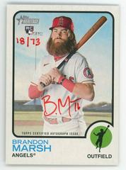 Brandon Marsh [Special Edition Red Ink] Baseball Cards 2022 Topps Heritage Real One Autographs Prices