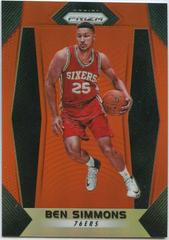 Ben Simmons [Orange Prizm] Basketball Cards 2017 Panini Prizm Prices