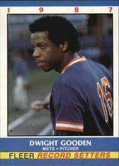 Dwight Gooden Baseball Cards 1987 Fleer Record Setters Prices