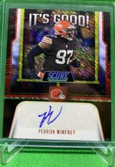 Perrion Winfrey #IG-PW Football Cards 2023 Panini Score It's Good Autographs Prices
