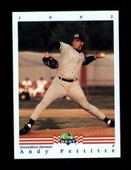 Andy Pettitte #286 Baseball Cards 1992 Classic Best Prices