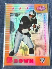 Tim Brown [Mirror Gold] Football Cards 1999 Leaf Certified Prices