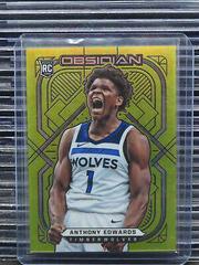 Anthony Edwards [Yellow Flood] #152 Basketball Cards 2020 Panini Obsidian Prices
