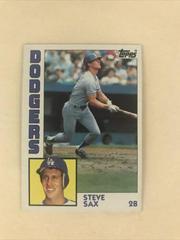 Steve Sax #610 Baseball Cards 1984 Topps Prices