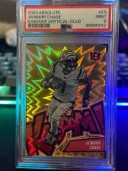 Ja'Marr Chase [Gold] #K5 Football Cards 2023 Panini Absolute Kaboom Vertical Prices
