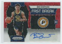 Ben Sheppard [Red] #14 Basketball Cards 2023 Panini Prizm Fast Break Rookie Autograph Prices