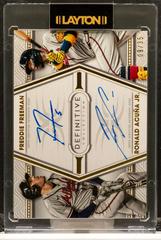 Freddie Freeman, Ronald Acuna Jr. Baseball Cards 2022 Topps Definitive Dual Autograph Collection Prices
