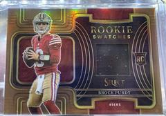 Brock Purdy [Copper] #RSW-17 Football Cards 2022 Panini Select Rookie Swatches Prices