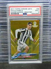 Paulo Dybala [Gold Refractor] Soccer Cards 2017 Topps Chrome UEFA Champions League Prices