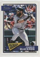 Charlie Blackmon #19 Baseball Cards 2018 Panini Chronicles Classics Prices