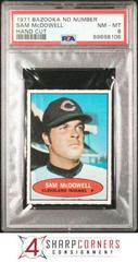 Sam McDowell [Hand Cut] Baseball Cards 1971 Bazooka No Number Prices