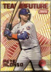 Pete Alonso [Red] #TOF-4 Baseball Cards 2022 Stadium Club Team of the Future Prices