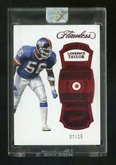 Lawrence Taylor #110 Football Cards 2017 Panini Flawless Prices