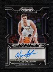 Nate Laszewski [Black Gold] #CP-NLA Basketball Cards 2022 Panini Prizm Draft Picks College Penmanship Autographs Prices