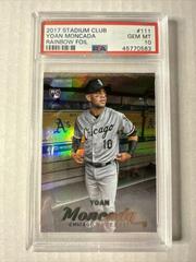 Yoan Moncada [Rainbow Foil] Baseball Cards 2017 Stadium Club Prices