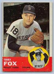 Terry Fox #44 Baseball Cards 1963 Topps Prices