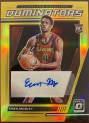 Evan Mobley [Gold Signature] Basketball Cards 2021 Panini Donruss Optic Prices