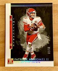 Patrick Mahomes II [Gold] #50 Football Cards 2020 Panini Impeccable Prices