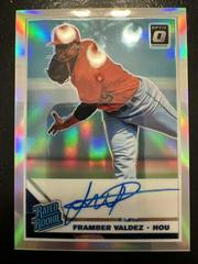 Framber Valdez Baseball Cards 2019 Panini Donruss Optic Rated Rookie Signatures Prices