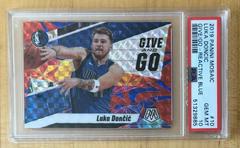 Luka Doncic [Reactive Blue] Basketball Cards 2019 Panini Mosaic Give and Go Prices