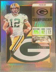 Aaron Rodgers [Championship Ticket] #63 Football Cards 2018 Panini Contenders Prices