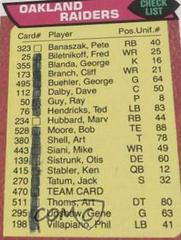 Raiders Checklist #470 Football Cards 1976 Topps Prices