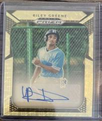 Riley Greene [Gold Vinyl Prizm] #10 Baseball Cards 2019 Panini Prizm Draft Picks Autographs Prices