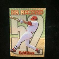 Mark McGwire [#52] #220 Baseball Cards 1999 Topps Home Run Record Prices